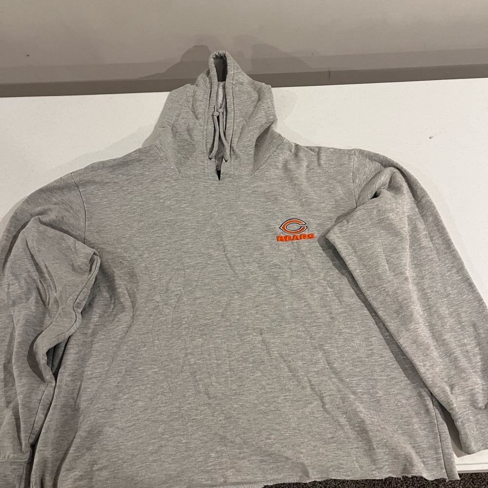 Gray Hoodie with Orange Logo
